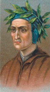 ダンテアリギエーリ1265-1321、イタリアのフィレンツェの詩人、1924年 作： Unbekannt