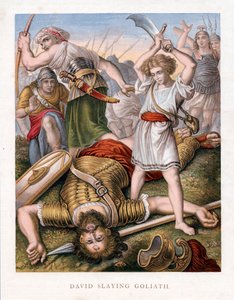 デイヴィッド、ゴリアテを殺害、c1860 作： Unbekannt