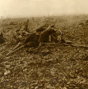 1916年北フランス、ベルダンの戦いの後、丘304で死んだ兵士 作： Unbekannt