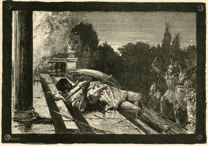 アルキビアデスの死、1890年。 作： Unbekannt