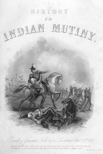 1857年9月25日、ラクナウ以前のニール将軍の死、c1860 作： Unbekannt