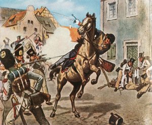 1809年5月31日、1936年、フォンシル少佐の死。 作： Unbekannt