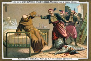 フランシスコ会の修道士サルバトーレ牧師の死、1895年 作： Unbekannt