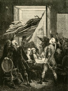 アメリカ合衆国の独立宣言、1776年、1890年。 作： Unbekannt