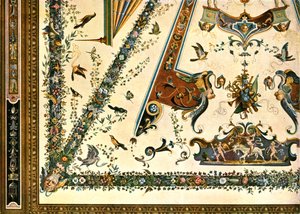 ウフィツィ美術館の装飾、フィレンツェ、イタリア、1928。 作： Unbekannt