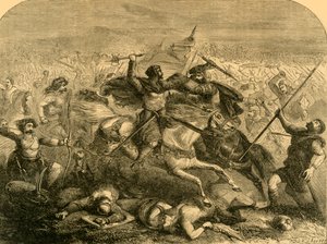 アーサーによるサクソン人の敗北、c1890。