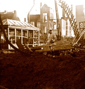 ダインゼ駅、フランダース、ベルギー、c1914-c1918 作： Unbekannt