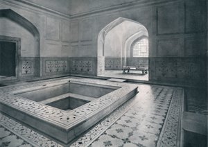 デリー。宮殿の王室浴場、c1910。