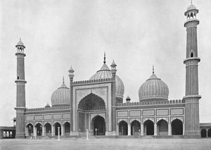 デリー。 Jumma Musjid、c1910。