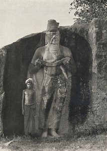 伝統によると、パラクラマバフス1世の像、西暦1164-1197年、ポロンナルワ、192年 作： Unbekannt