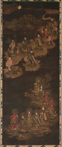 1300年代の春日での9つの発光体と7つの星の降下。