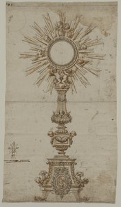 Monstrance、1600年代のためのデザイン。 作： Unbekannt