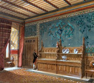 インテリアのデザイン、1868 作： Unbekannt