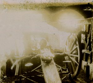 破壊された75、自動対空砲、c1914-c1918 作： Unbekannt