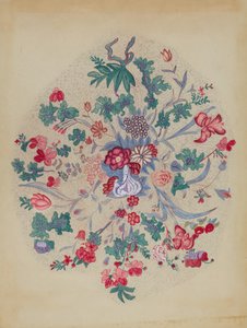アップリケ キルトのディテール、19351942。 作： Unbekannt