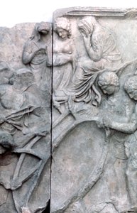 紀元前180〜159年のペルガモン祭壇の大フリーズの詳細 作： Unbekannt