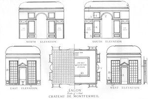 サロンの詳細、シャトードモンフェルメイユ、パリ、1924 作： Unbekannt