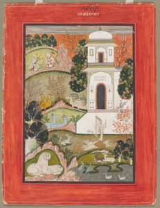 Devagandhara Ragini：Ragamalaシリーズのリトリートの禁欲c。 1760。 作： Unbekannt
