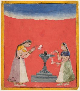 HindolaのDevangandhari Ragini、c。 1700。 作： Unbekannt