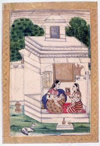 Dhanashri Ragini、Ragamala Album、School of Rajasthan、19世紀 作： Unbekannt