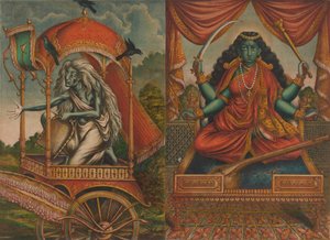 Dhumavati Matangi、1885-90年。 作： Unbekannt