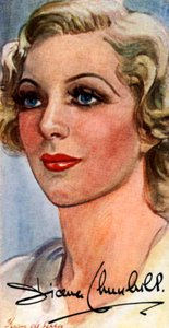 ダイアナチャーチル、1913年〜1994年、英国映画、舞台女優、20世紀 作： Unbekannt