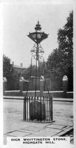 ディックウィッティントンストーン、ハイゲートヒル、ロンドン、c1920s 作： Unbekannt