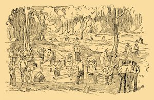 1851年、c1930年にオーストラリアで金の採掘と洗浄を行いました。 作： Unbekannt