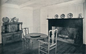 ダイニングルーム、1800年頃、ロングアイランドのシェンクハウスから1930年 作： Unbekannt