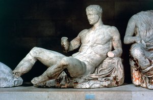 ディオニュソス、パルテノン神殿の東側ペディメント、紀元前447-432年 作： Unbekannt