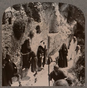 弟子たち、女性とともに、キリストの墓、c1900の初期 作： Unbekannt