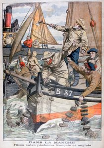 海峡におけるフランスとイギリスの漁師の間の紛争、1904 作： Unbekannt