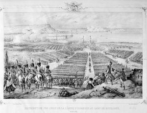 1804年、1804年8月16日、ブローニュのキャンプでの軍団の十字架の分布 作： Unbekannt