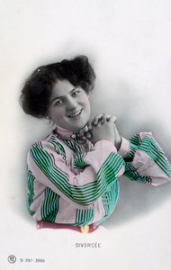 離婚、ヴィンテージのフランスのポストカード、c1900 作： Unbekannt