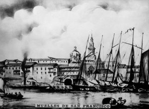 サンフランシスコのドック、19世紀、1920年代 作： Unbekannt