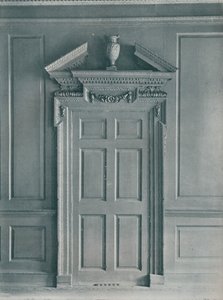 羽目板張りの部屋のドア、ジョージアン初期、26、ハットンガーデン、c1909 作： Unbekannt