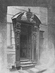 出入り口、画家ステイナーズホール、1890 作： Unbekannt