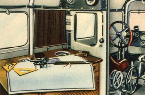 ドルニエドXフライングボートナビゲーションルーム、1920年代、1932年。