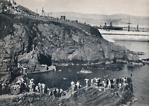 ダグラス-ポートスクリオンの水浴場、1895 作： Unbekannt