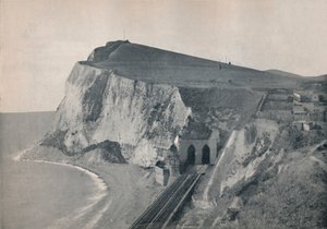ドーバー-シェイクスピアーの崖のトンネル、1895年 作： Unbekannt