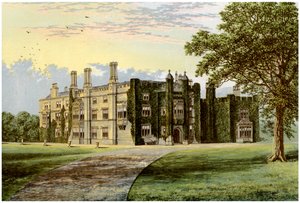 Drakelowe Hall、ダービーシャー、Baronet Gresleyの家、c1880 作： Unbekannt