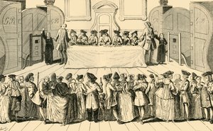 ギルドホールで州宝くじを描画、1751年、c1872。 作： Unbekannt