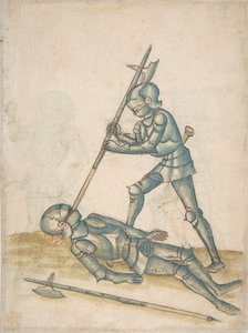 足のシャンクロでの戦闘を示す図面、16 世紀。 作： Unbekannt