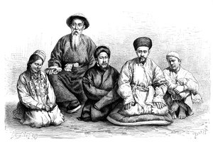 DungansとTaranchis、タイプと衣装、c1890