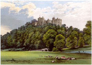 ファウンズ・ルトレル家の家、サマセット、c1880ダンスター城 作： Unbekannt
