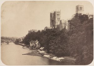 ダラム大聖堂、1858年。 作： Unbekannt