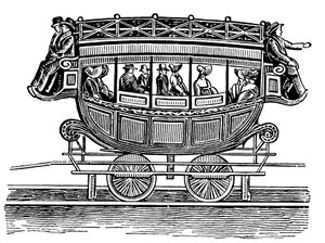 道路輸送から採用された初期のアメリカの鉄道車両 作： Unbekannt