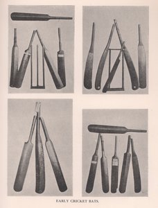 初期のクリケットバット、1912 作： Unbekannt