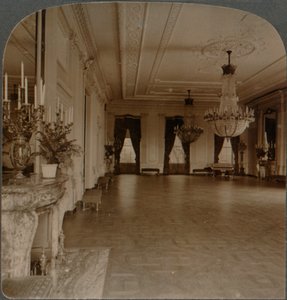 レセプションが開催されるイーストルーム、ホワイトハウス、ワシントンDC、c1900 作： Unbekannt