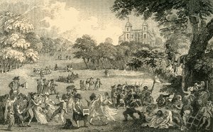 グリニッジ公園のイースター月曜日、c1878。 作： Unbekannt